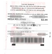 Mega Millions lotto numbers